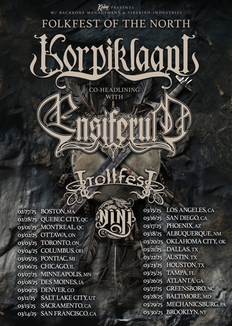 Ensiferum & Korpiklaani North American Tour 2025