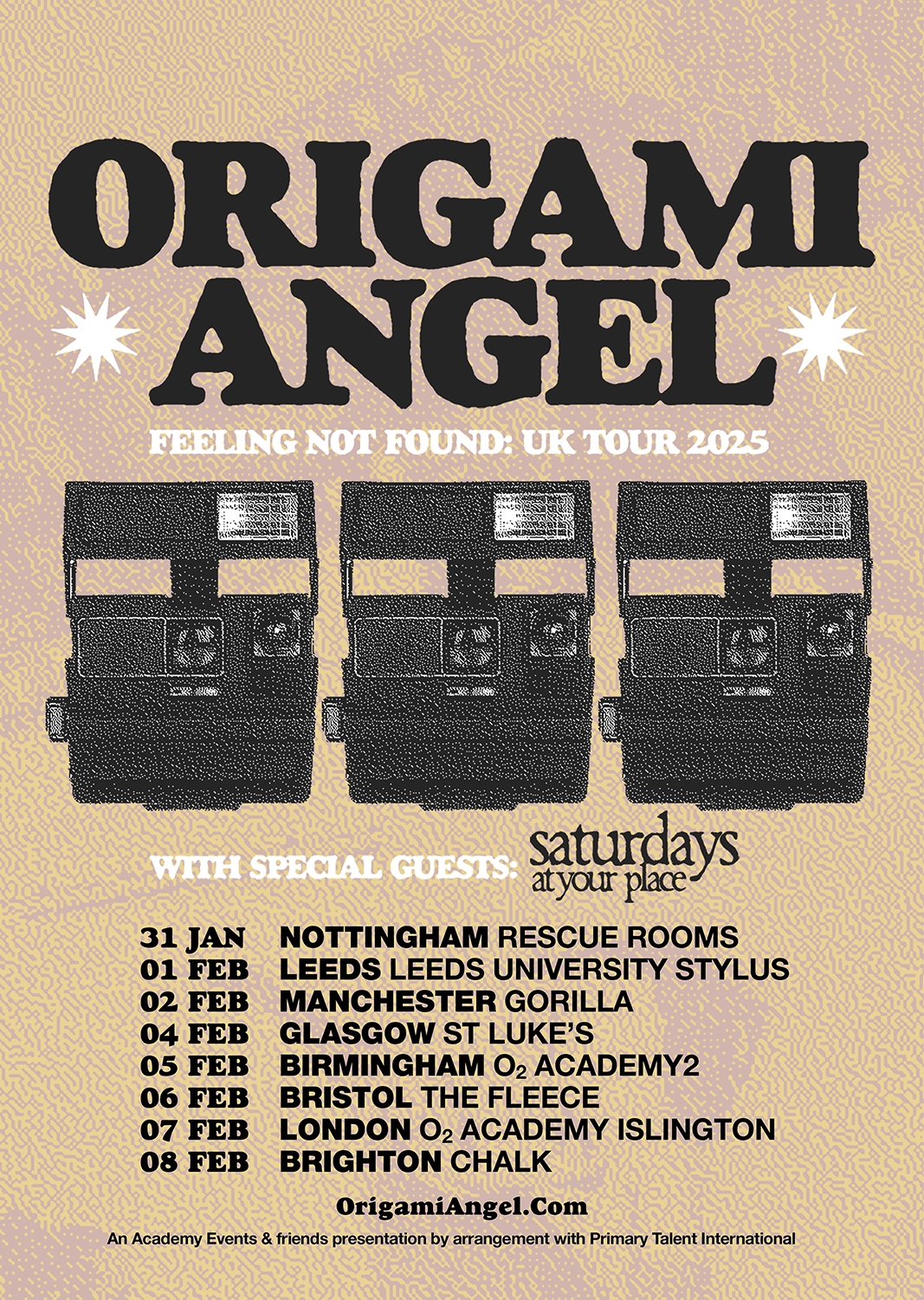 Origami Angel UK Tour 2025