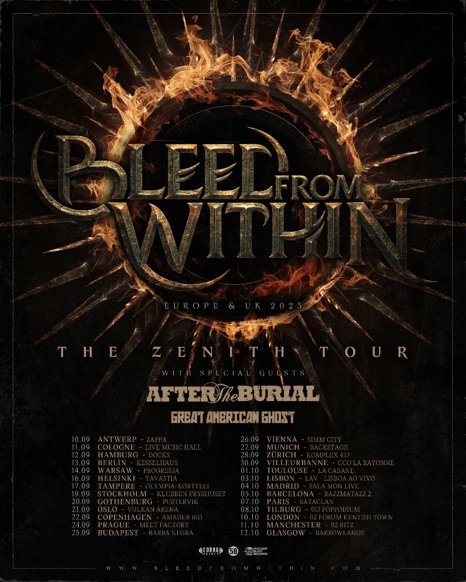 Bleed From Within European Tour 2025