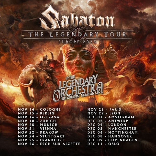 Sabaton European Tour 2025