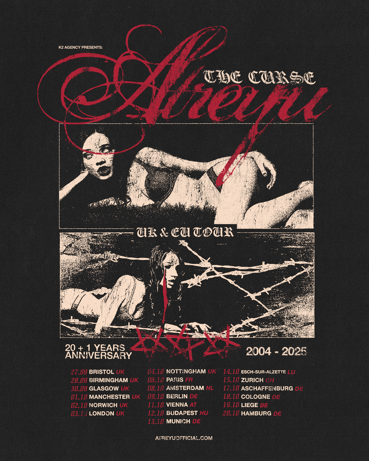 Atreyu The Curse European Tour 2025