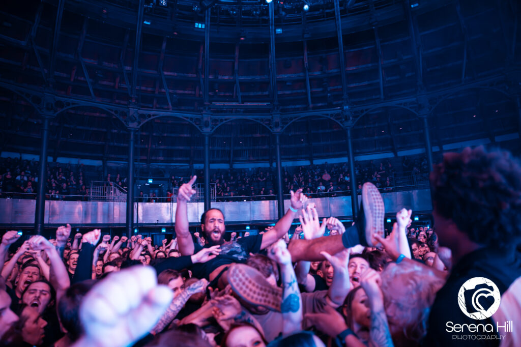 Bury Tomorrow live @ The Roundhouse, London. Photo Credit: Serena Hill Photography