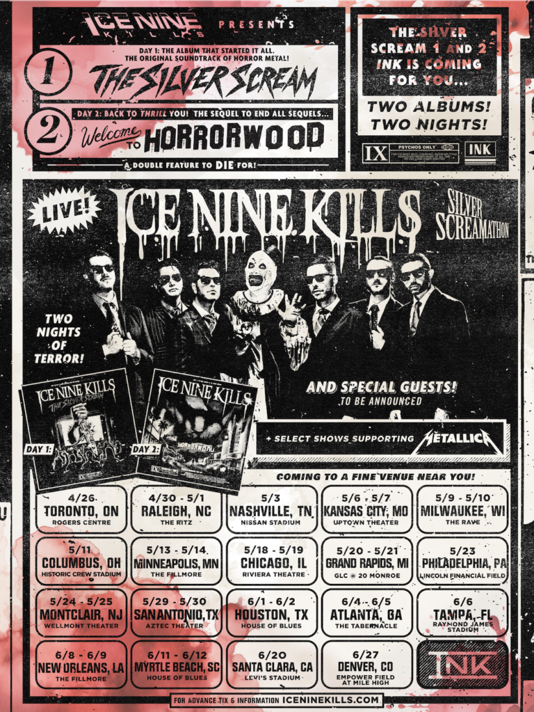 Ice Nine Kills announce headline North American tour Distorted Sound