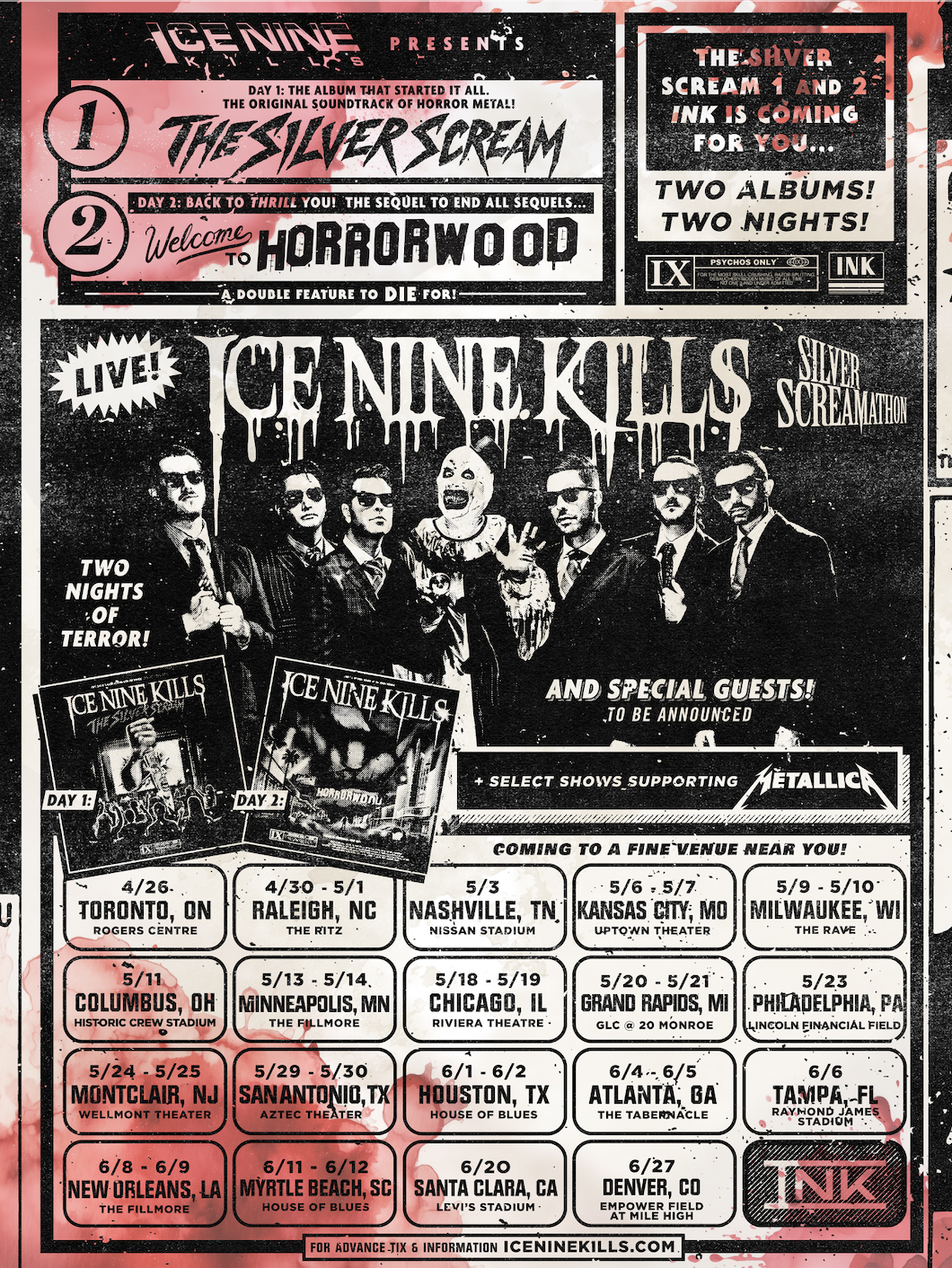 Ice Nine Kills North American Tour 2025