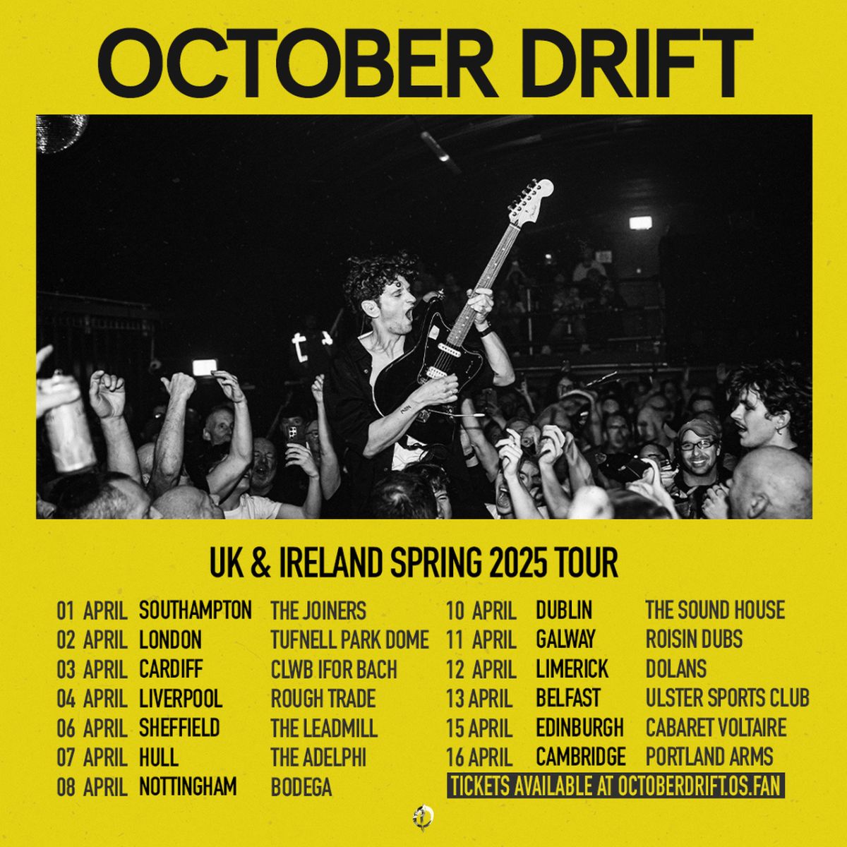 October Drift UK Tour 2025