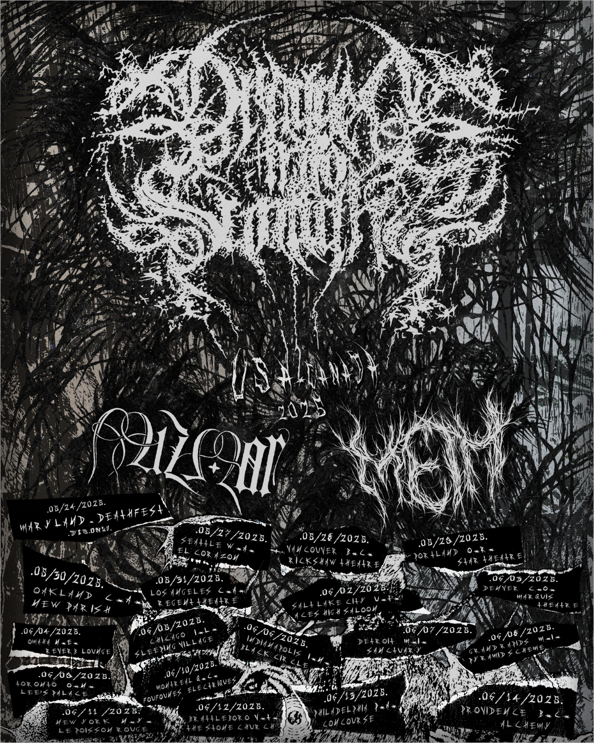 Dragged Into Sunlight North American Tour 2025