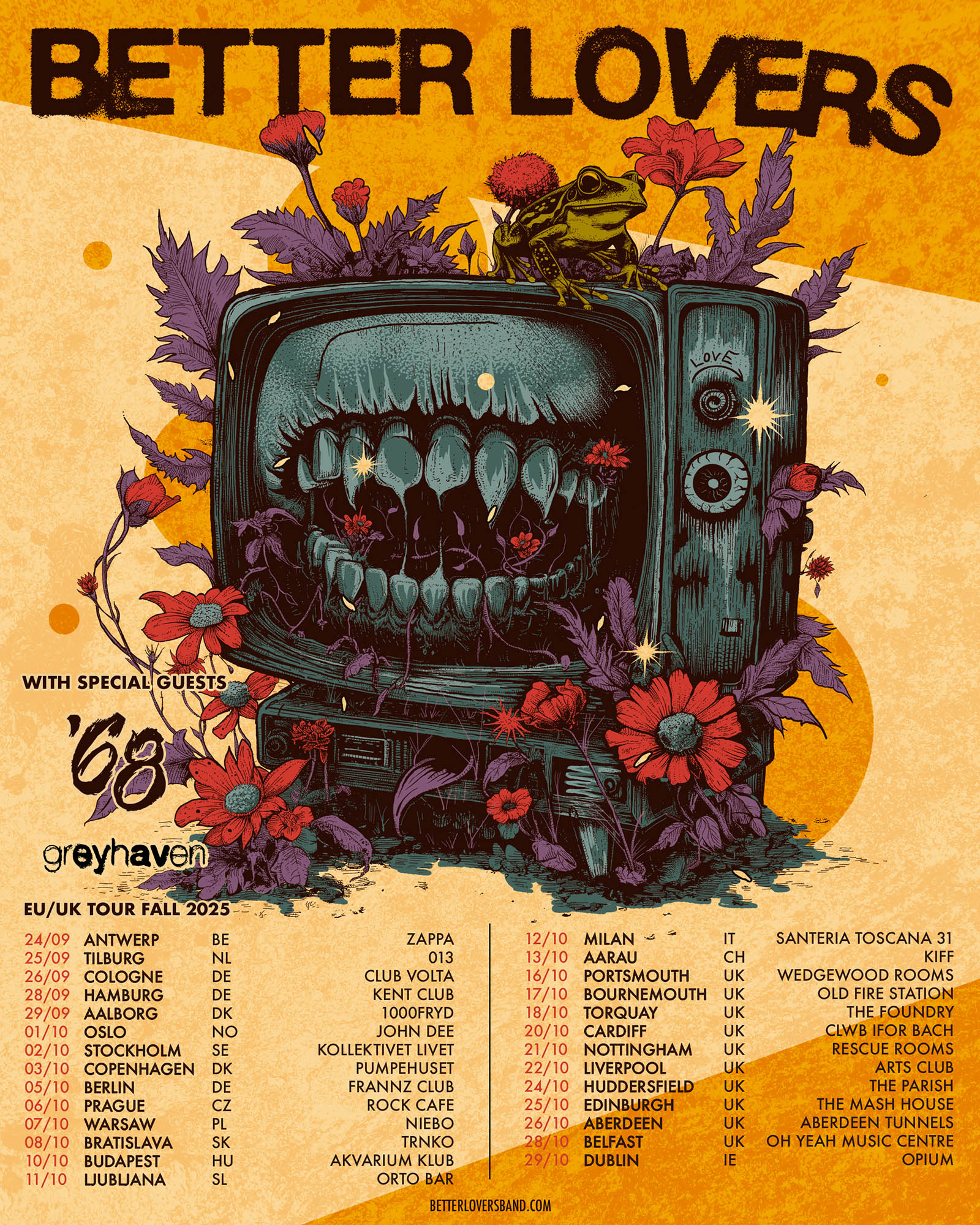 Better Lovers European Tour 2025