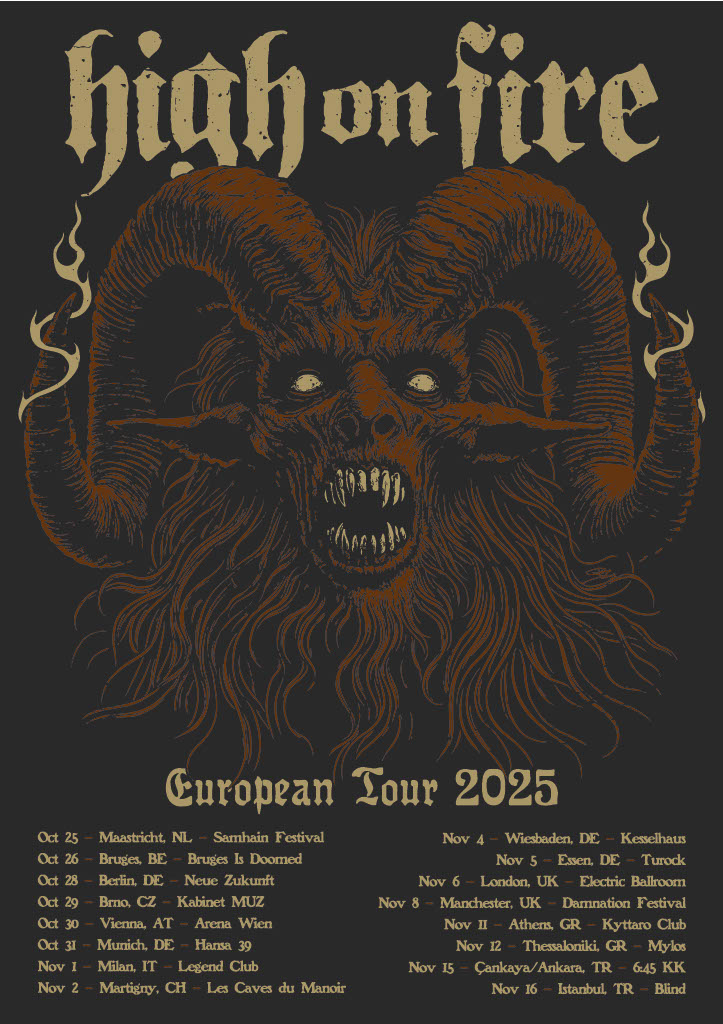 High On Fire European Tour 2025