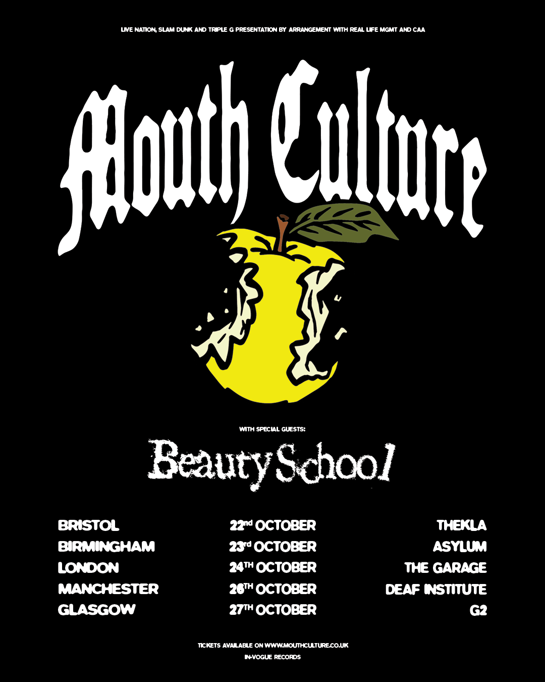 Mouth Culture UK Tour 2025