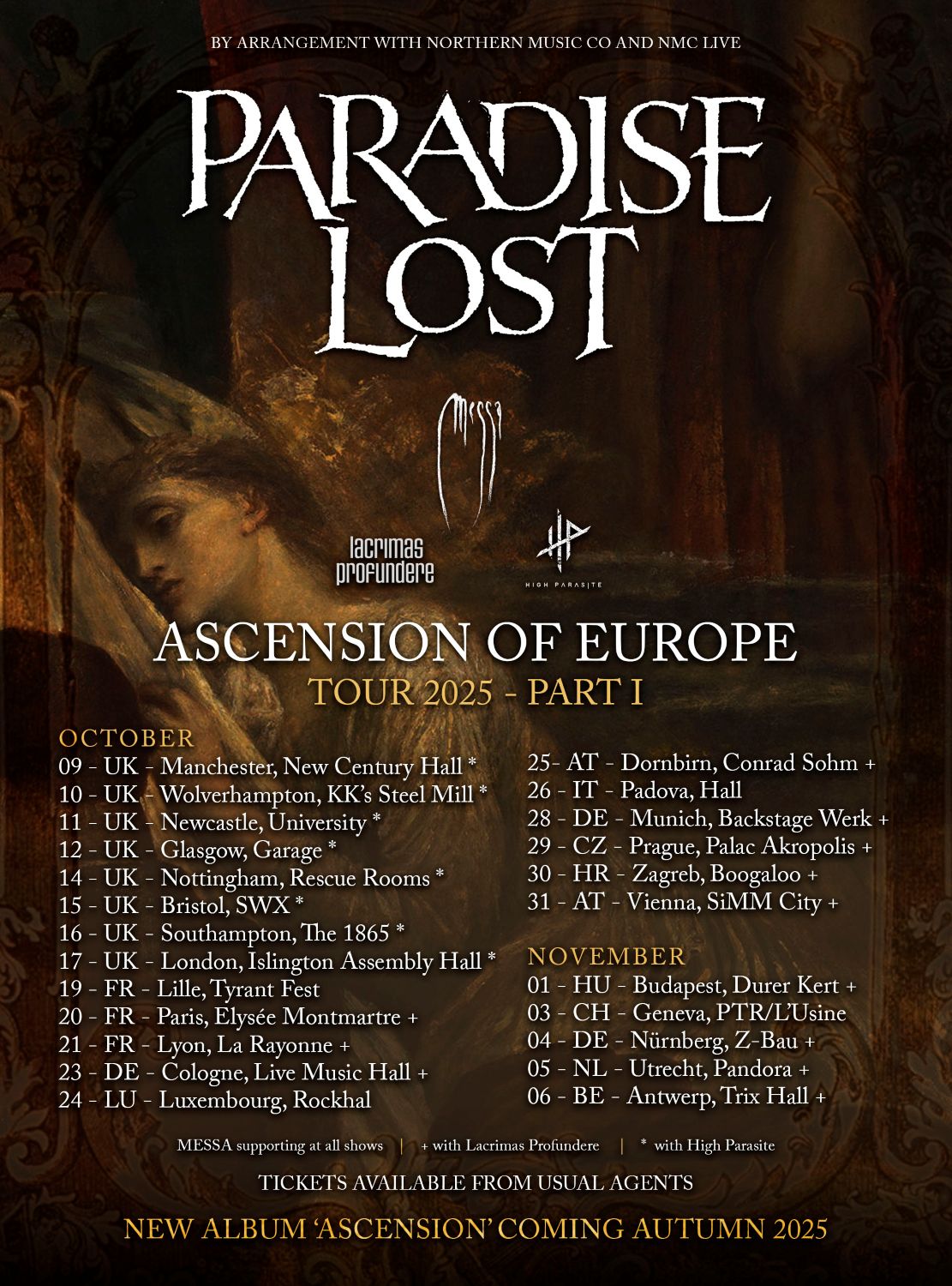Paradise Lost European Tour 2025