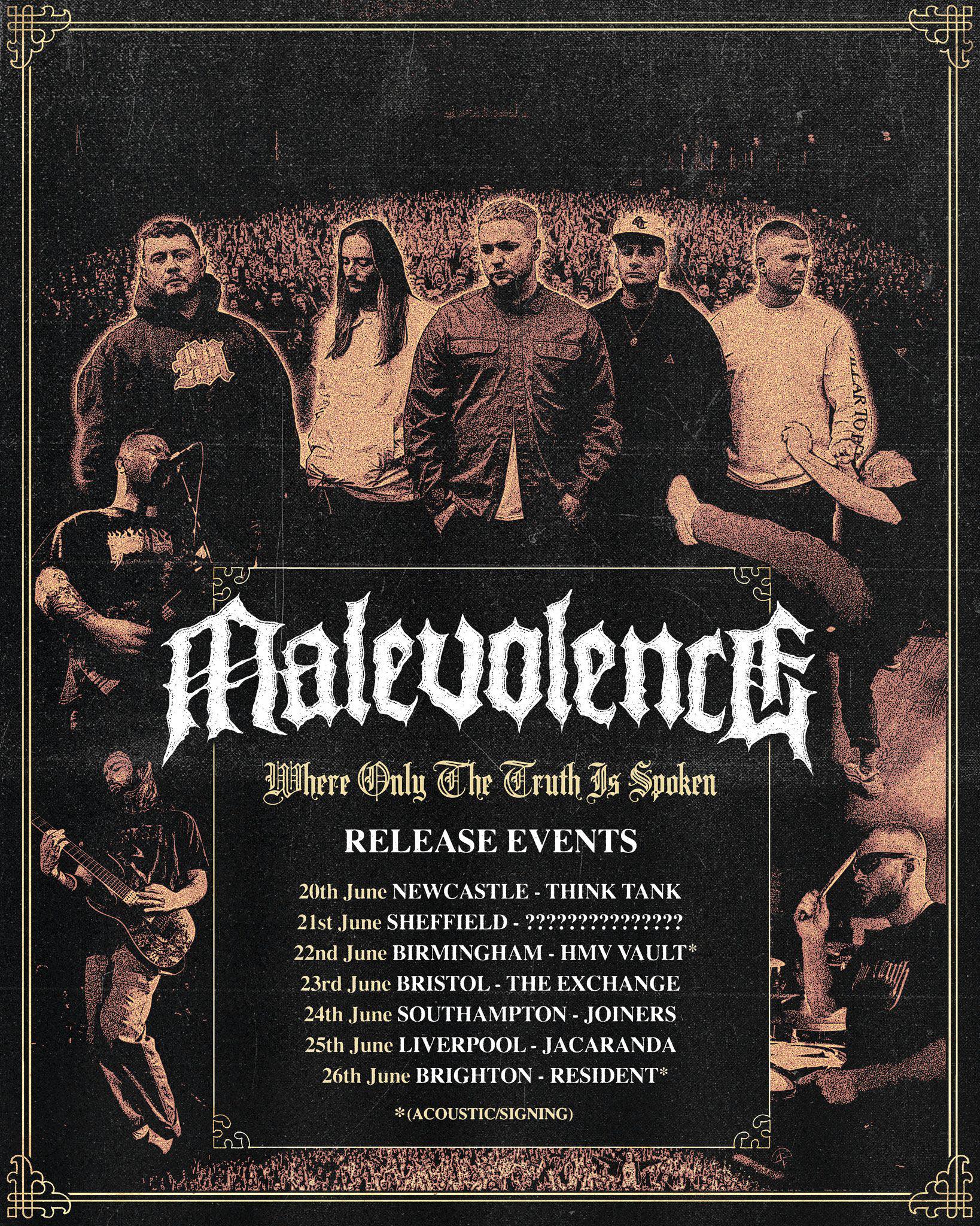 Malevolence intimate UK Tour 2025
