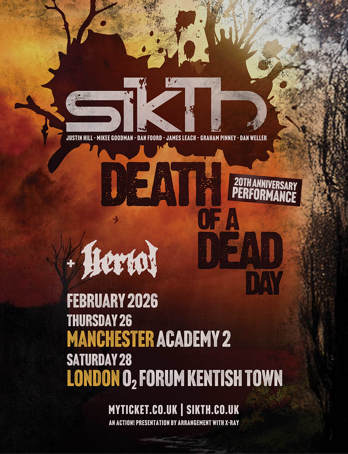 SikTh Death of a Dead Day UK shows 2026