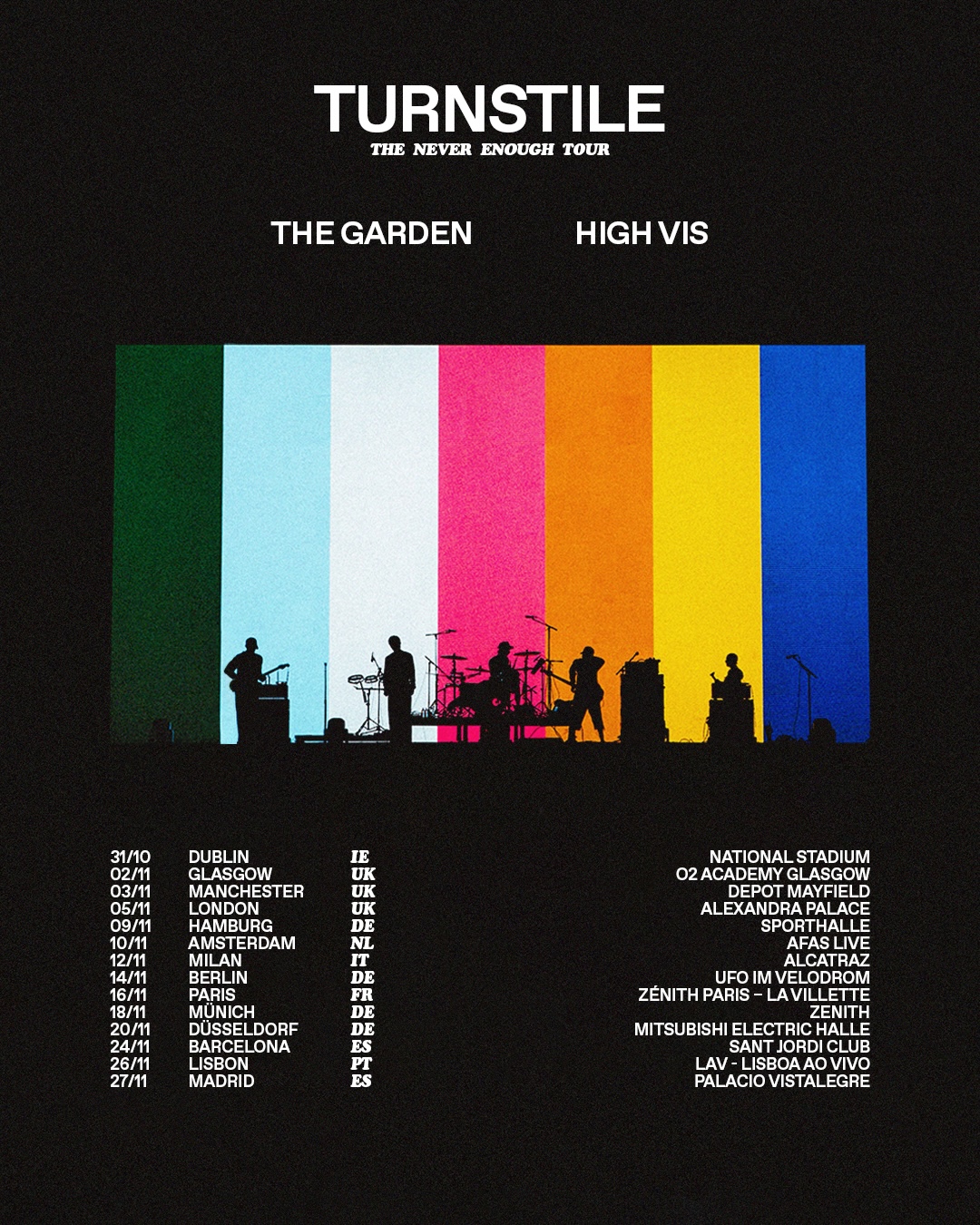 Turnstile European Tour 2025