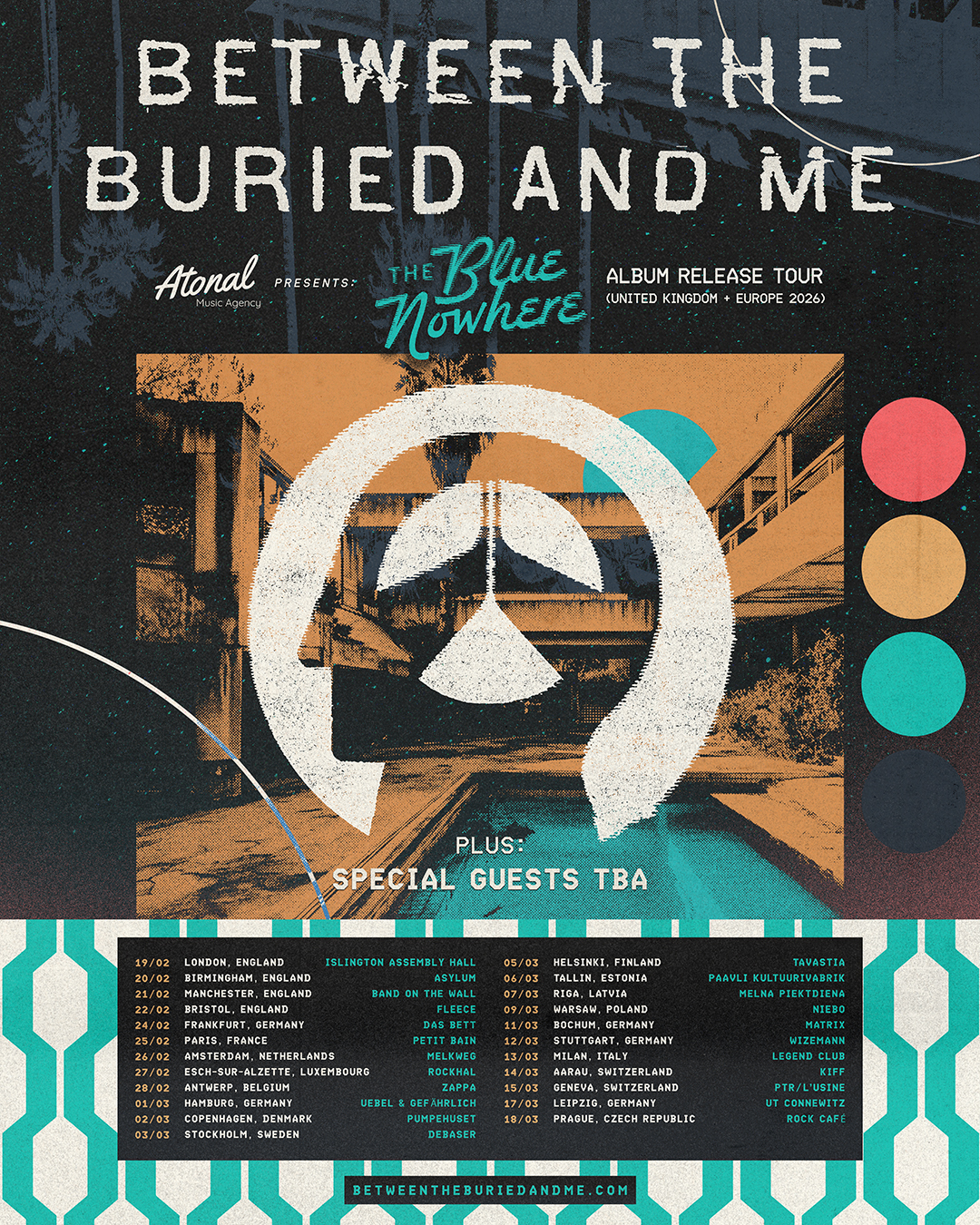 Between the Buried and Me European Tour 2026