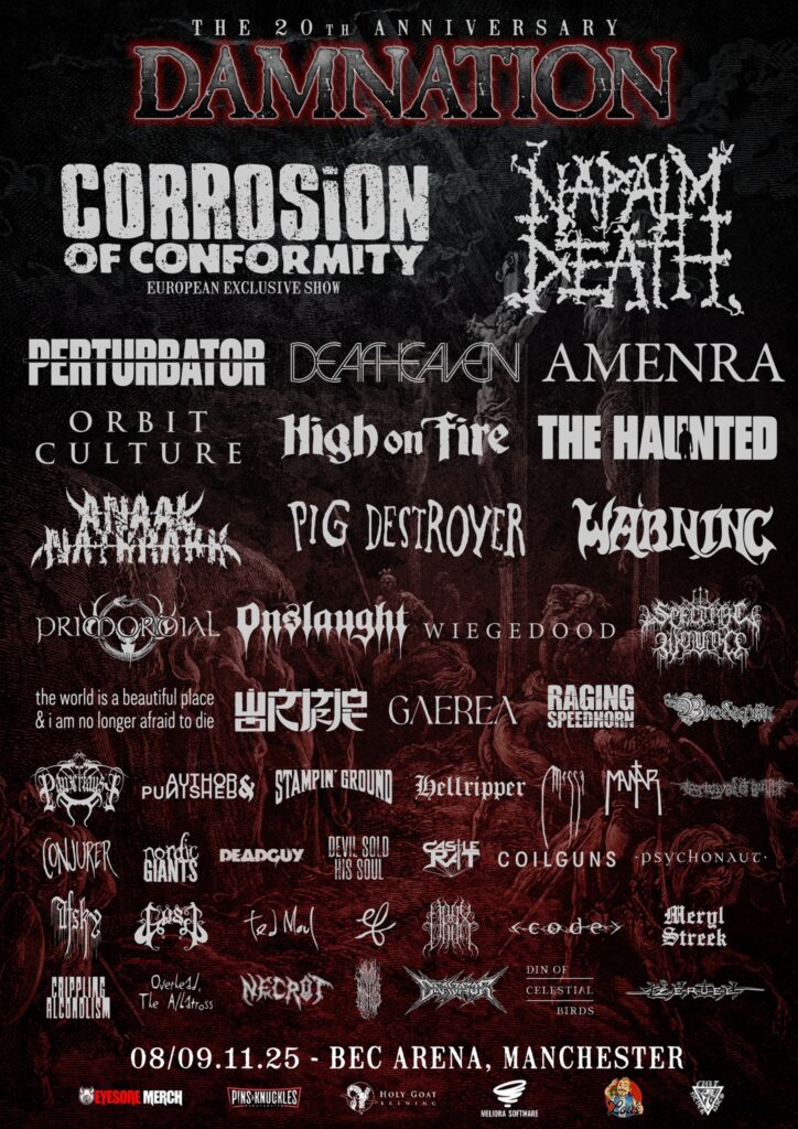Damnation Festival 2025 - Final Lineup
