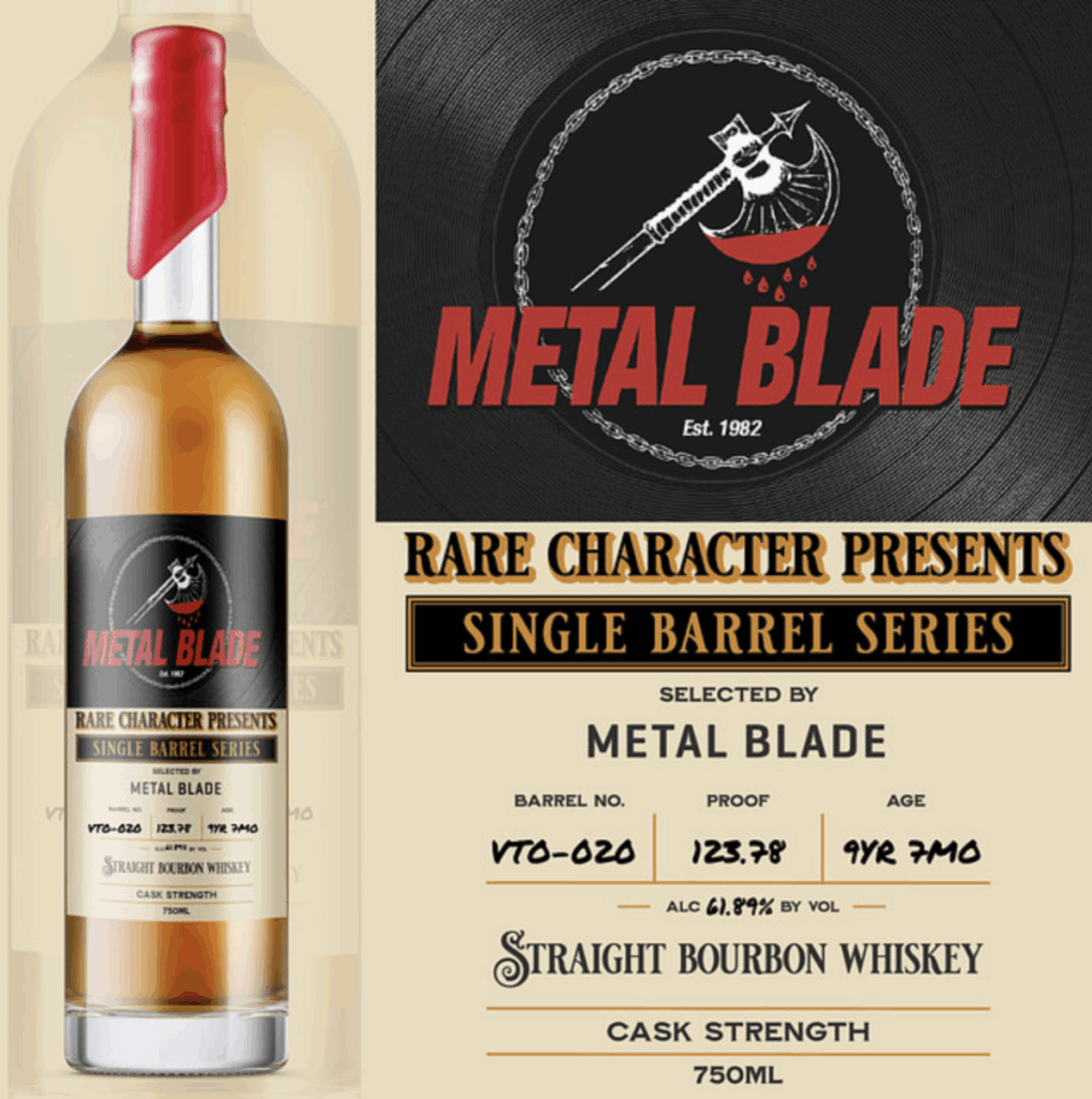 Metal Blade Records and Rare Character Whiskey Company 2025
