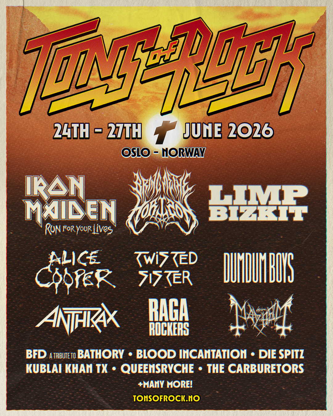 Tons of Rock Festival 2026 - Announcement 1