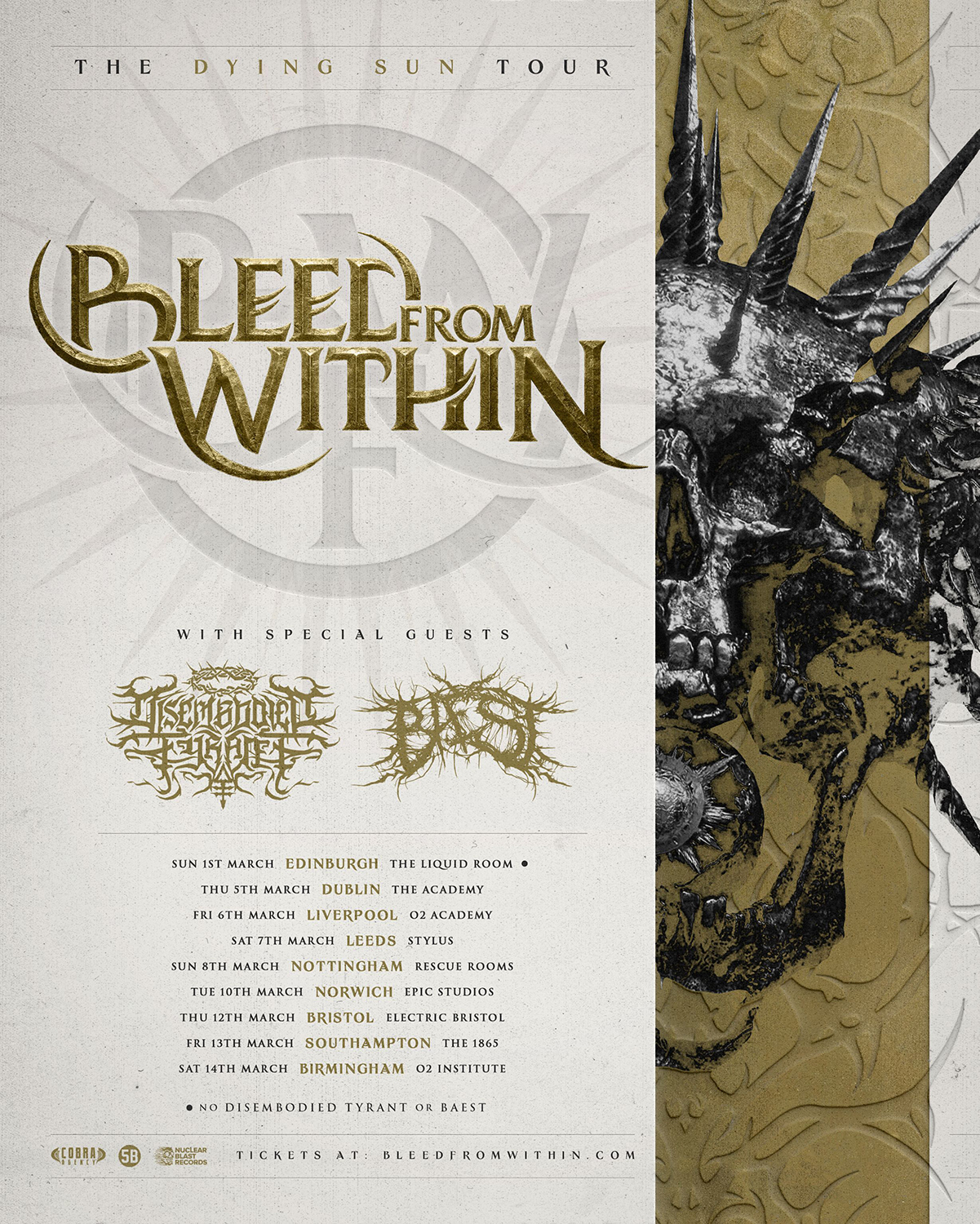 Bleed From Within UK and Ireland Tour 2026