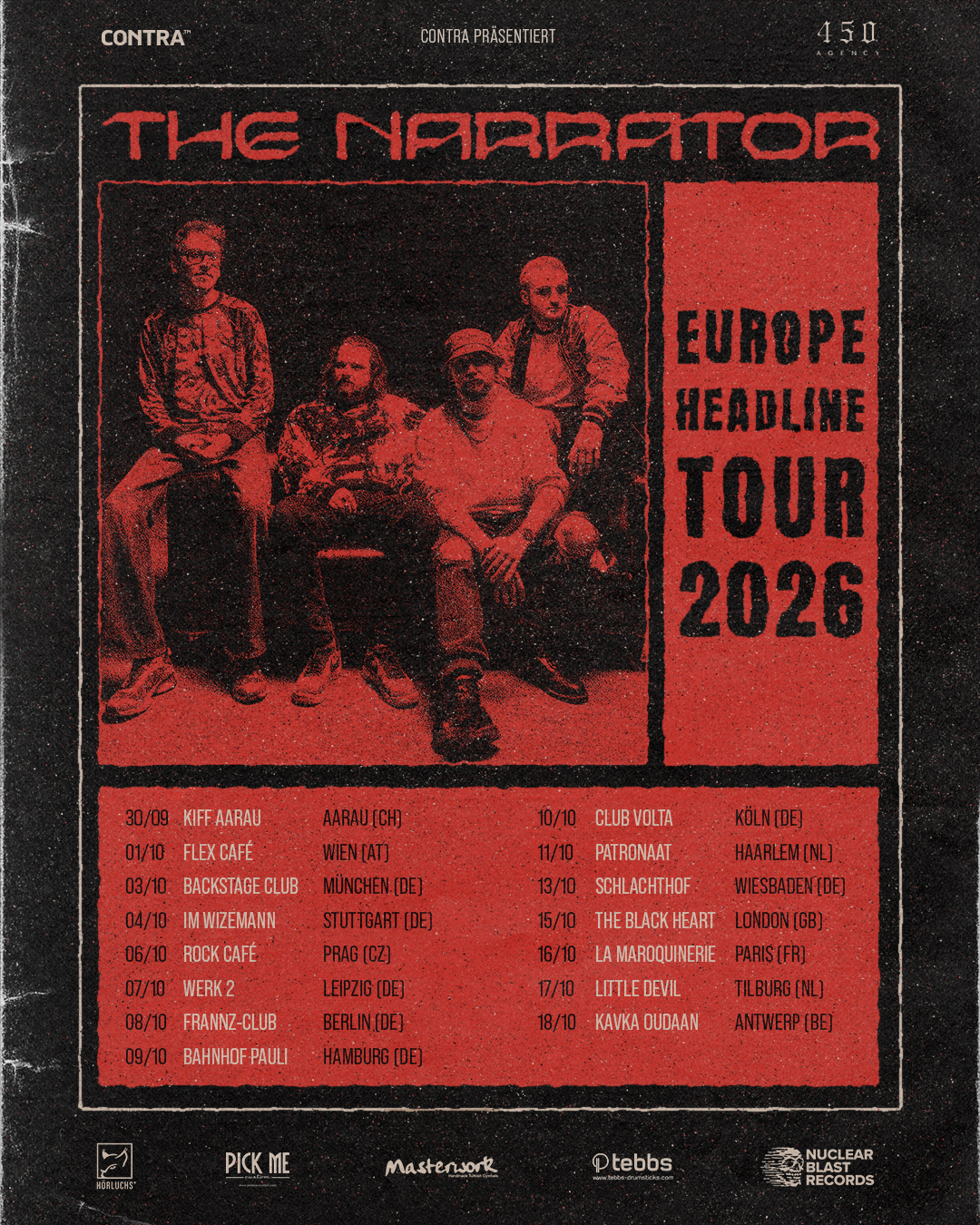 The Narrator European Tour 2026