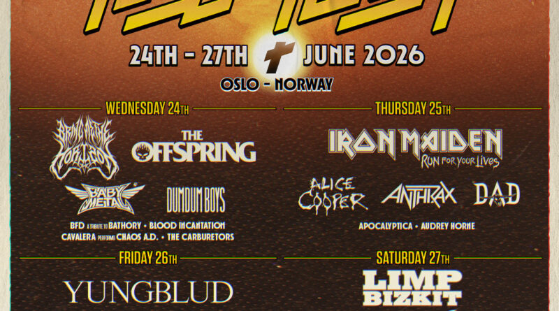 Tons Of Rock Festival 2026 - Announcement 2