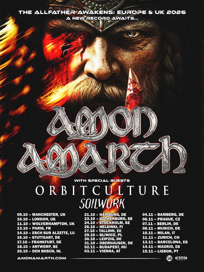 Amon Amarth European Tour 2026