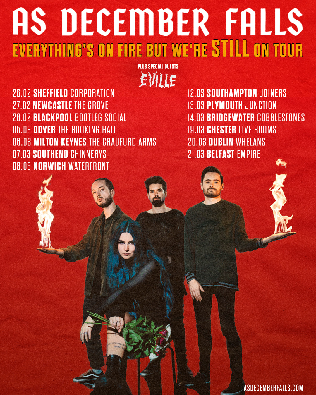 As December Falls UK Tour 2026