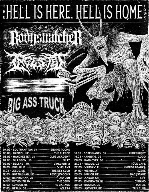 Bodysnatcher European Tour 2026
