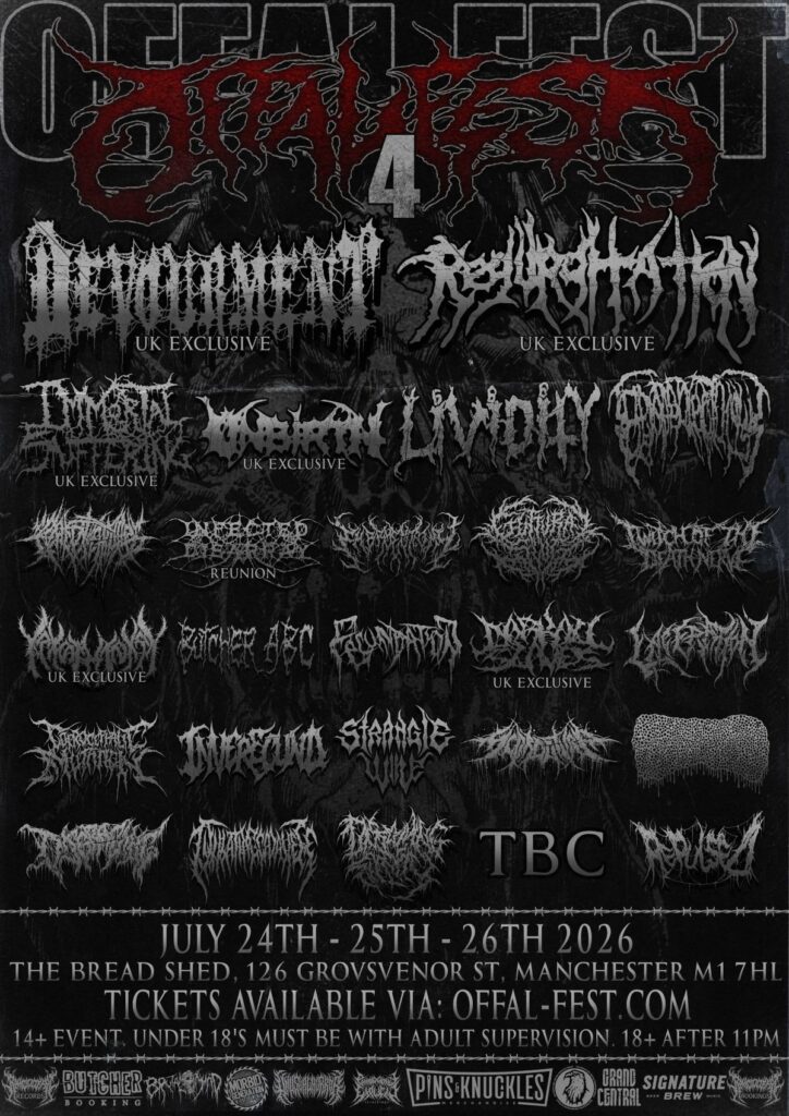 Offal Fest 2026 - Full Lineup