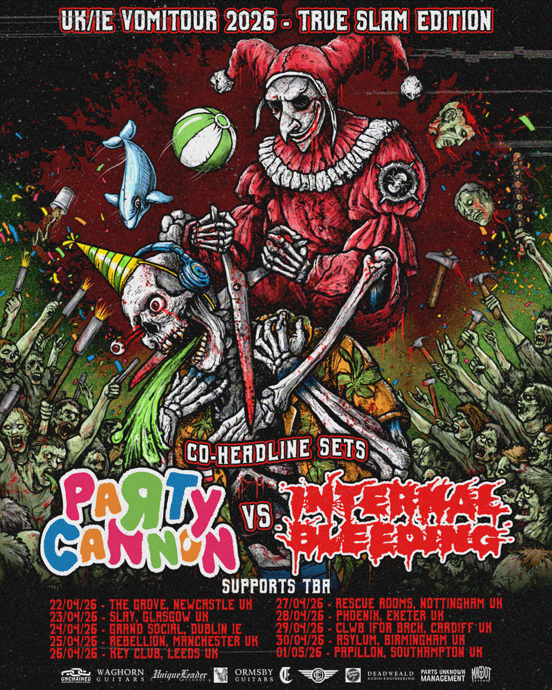 Party Cannon and Internal Bleeding co-headline UK Tour 2026