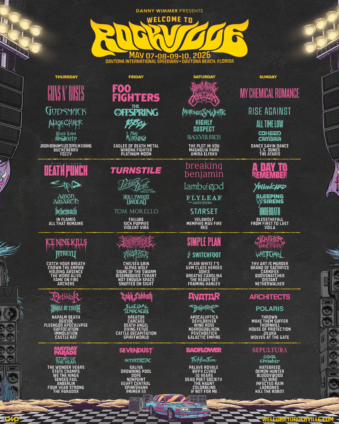 Welcome To Rockville 2026 - Full lineup