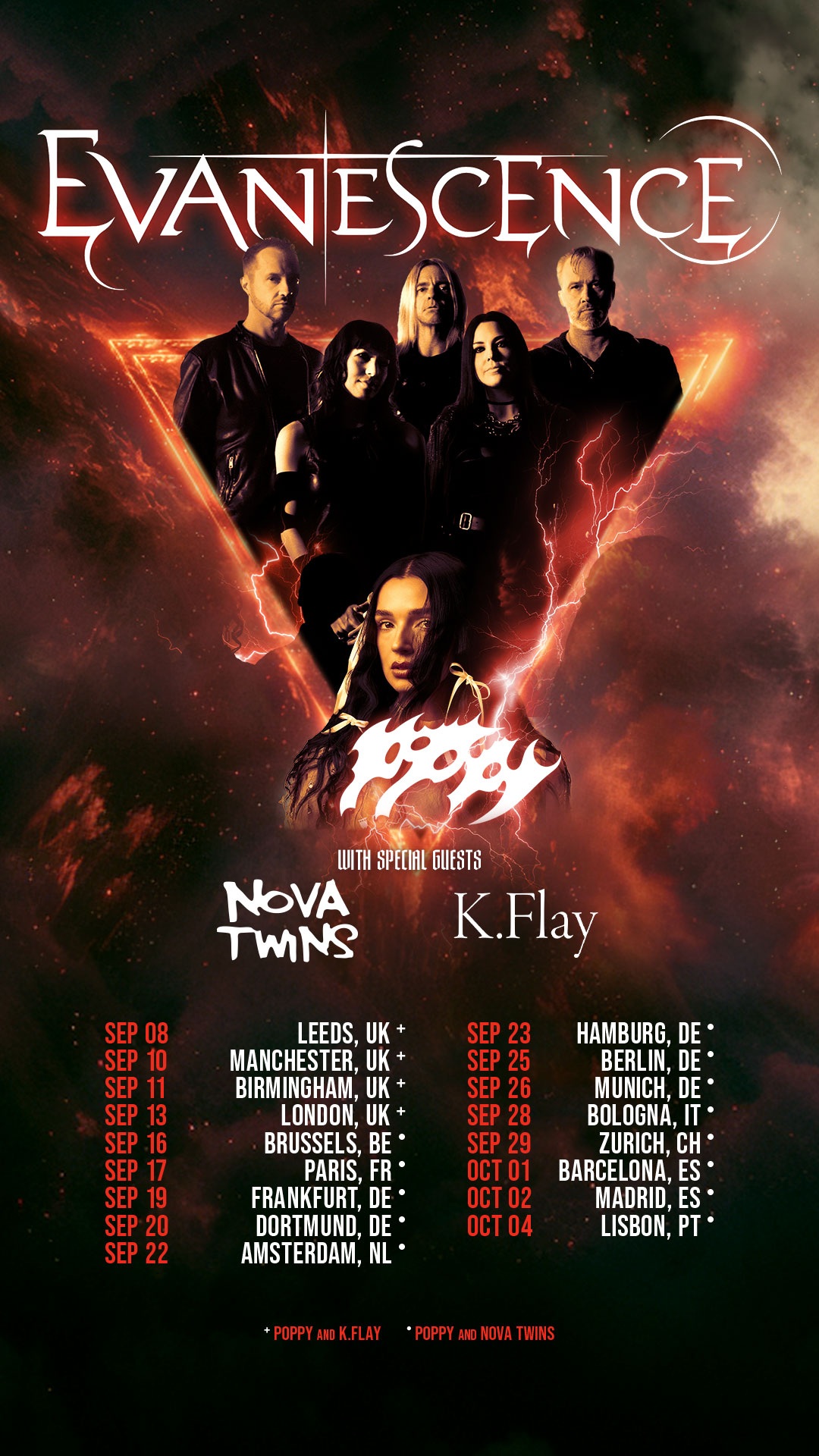 Evanescence European Tour 2026