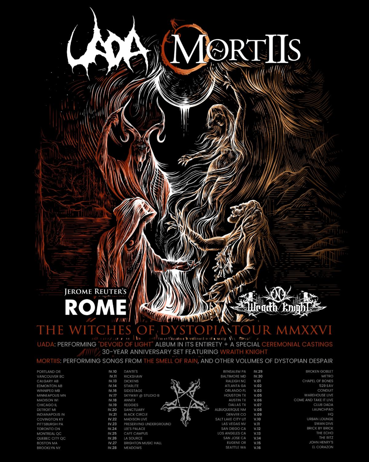 Uada and Mortiis co-headline North American tour 2026
