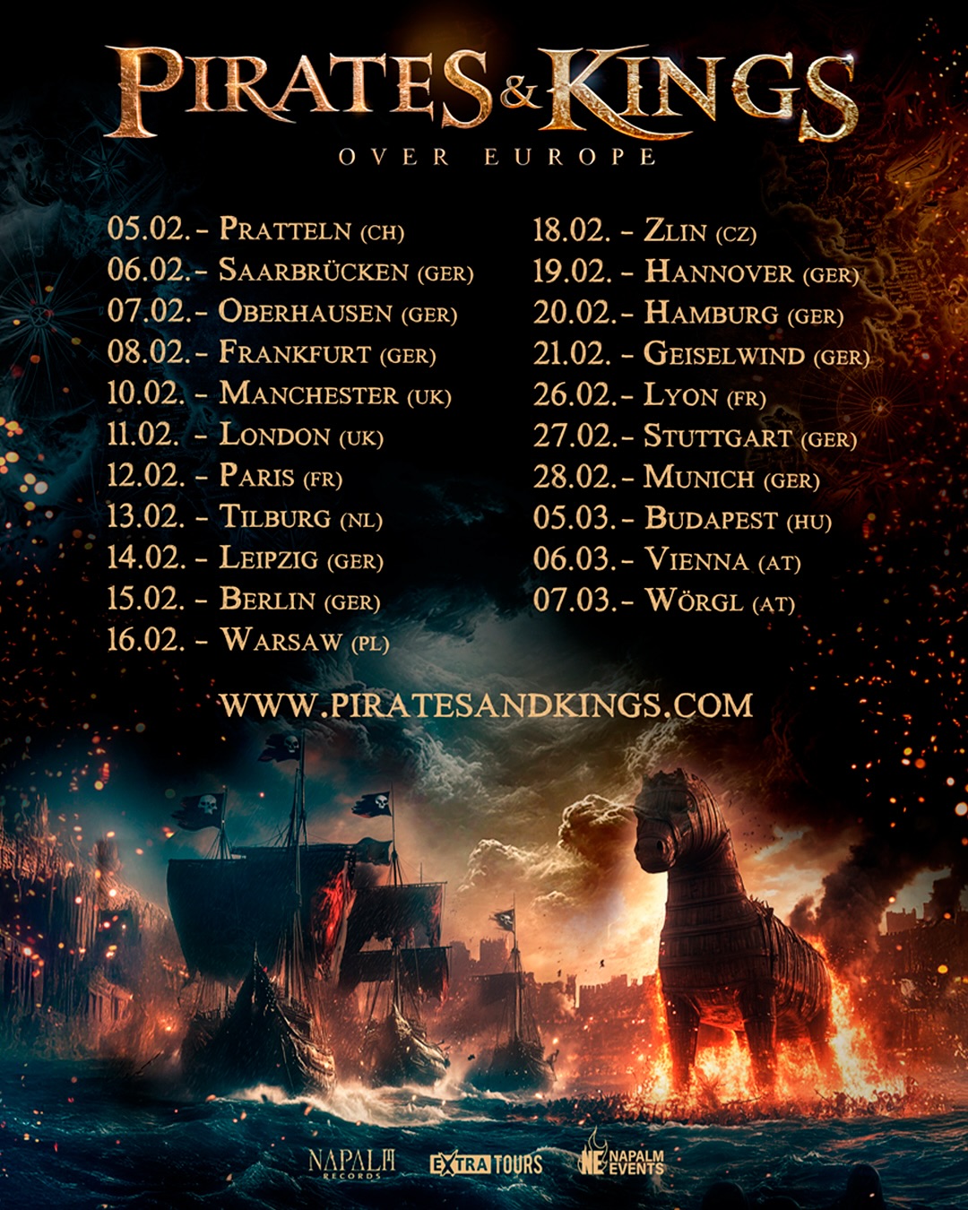 Visions Of Atlantis and Warkings European Tour 2026