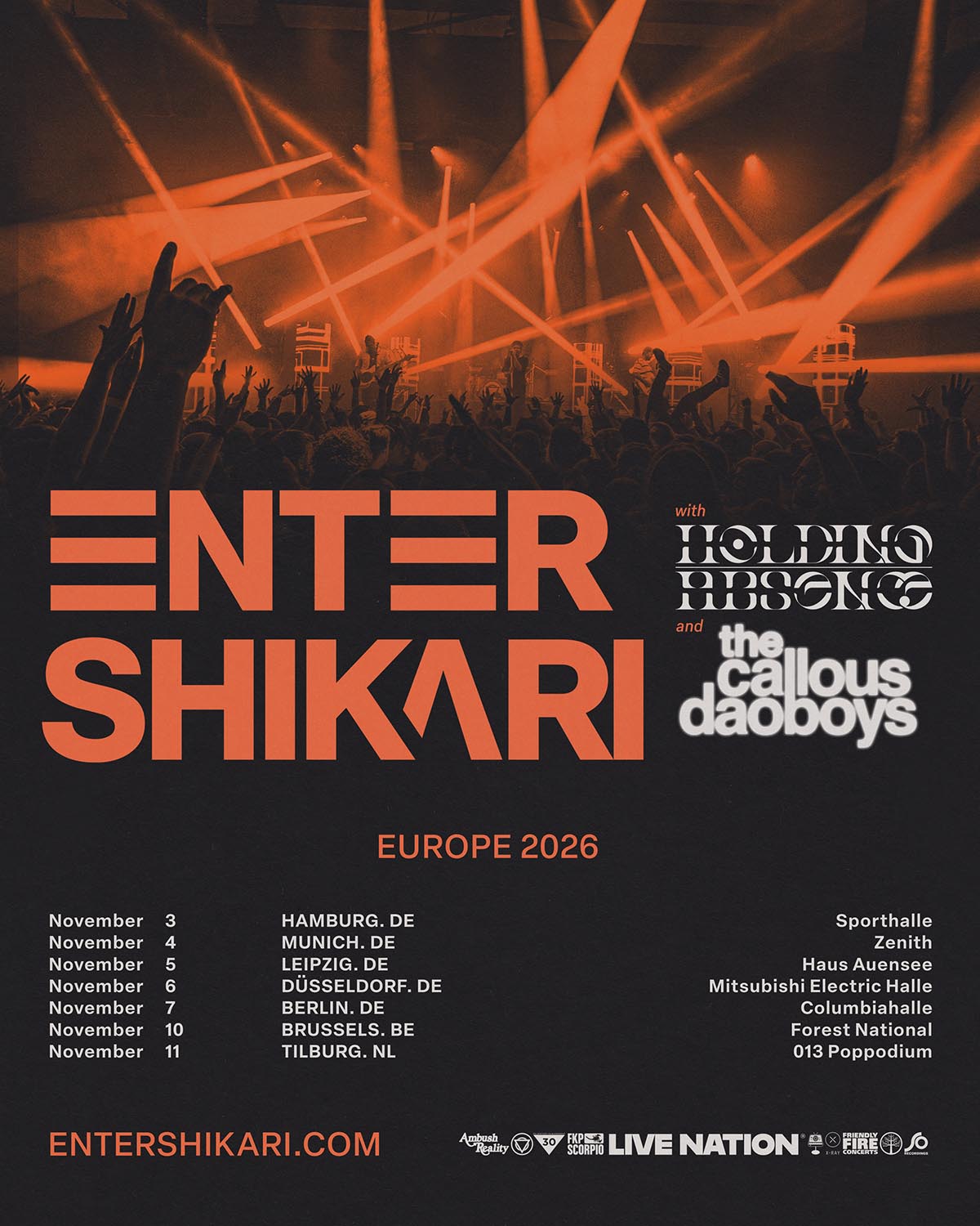 Enter Shikari European Tour 2026