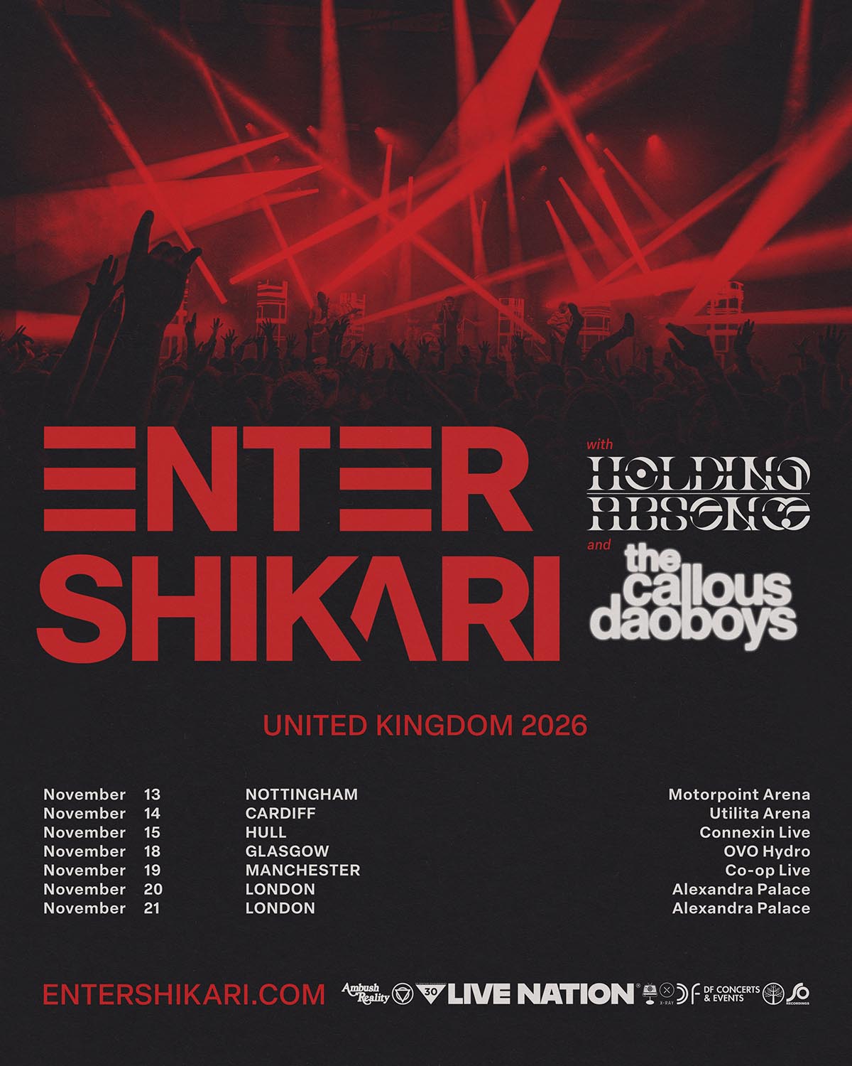 Enter Shikari UK Tour 2026