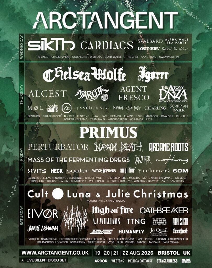 ArcTanGent 2026 - Final Lineup