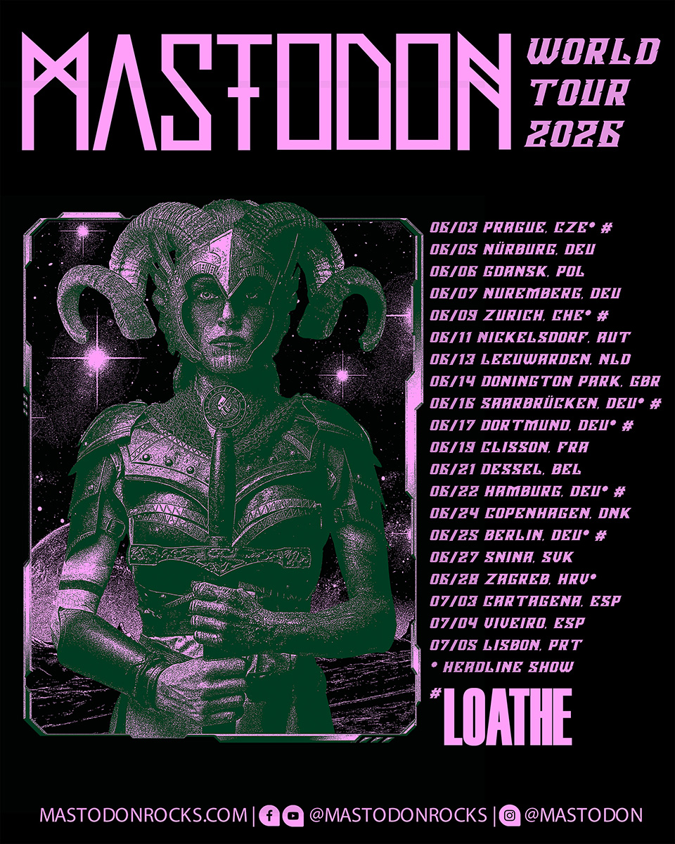 Mastodon European Tour 2026