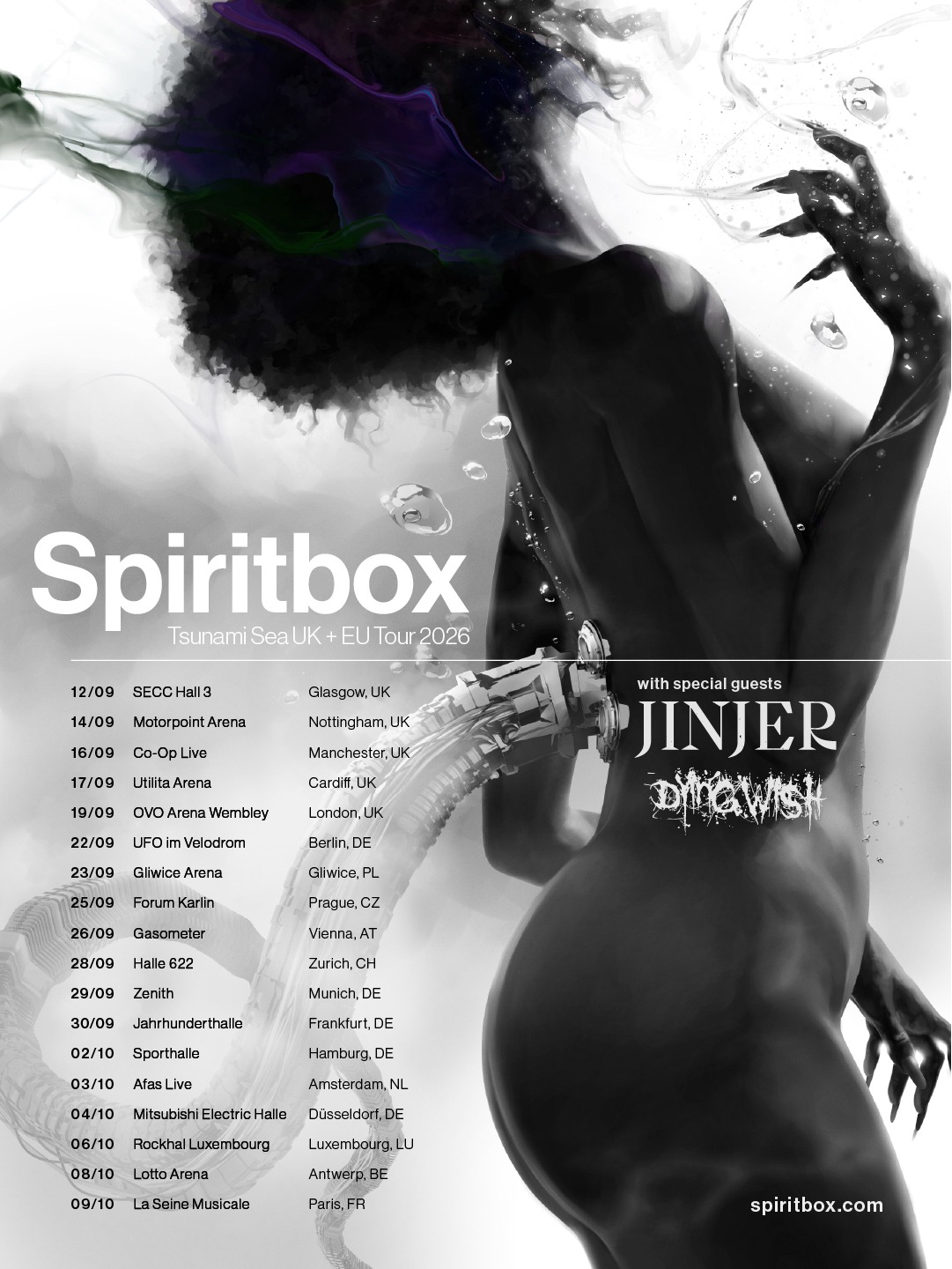 Spiritbox European Tour 2026