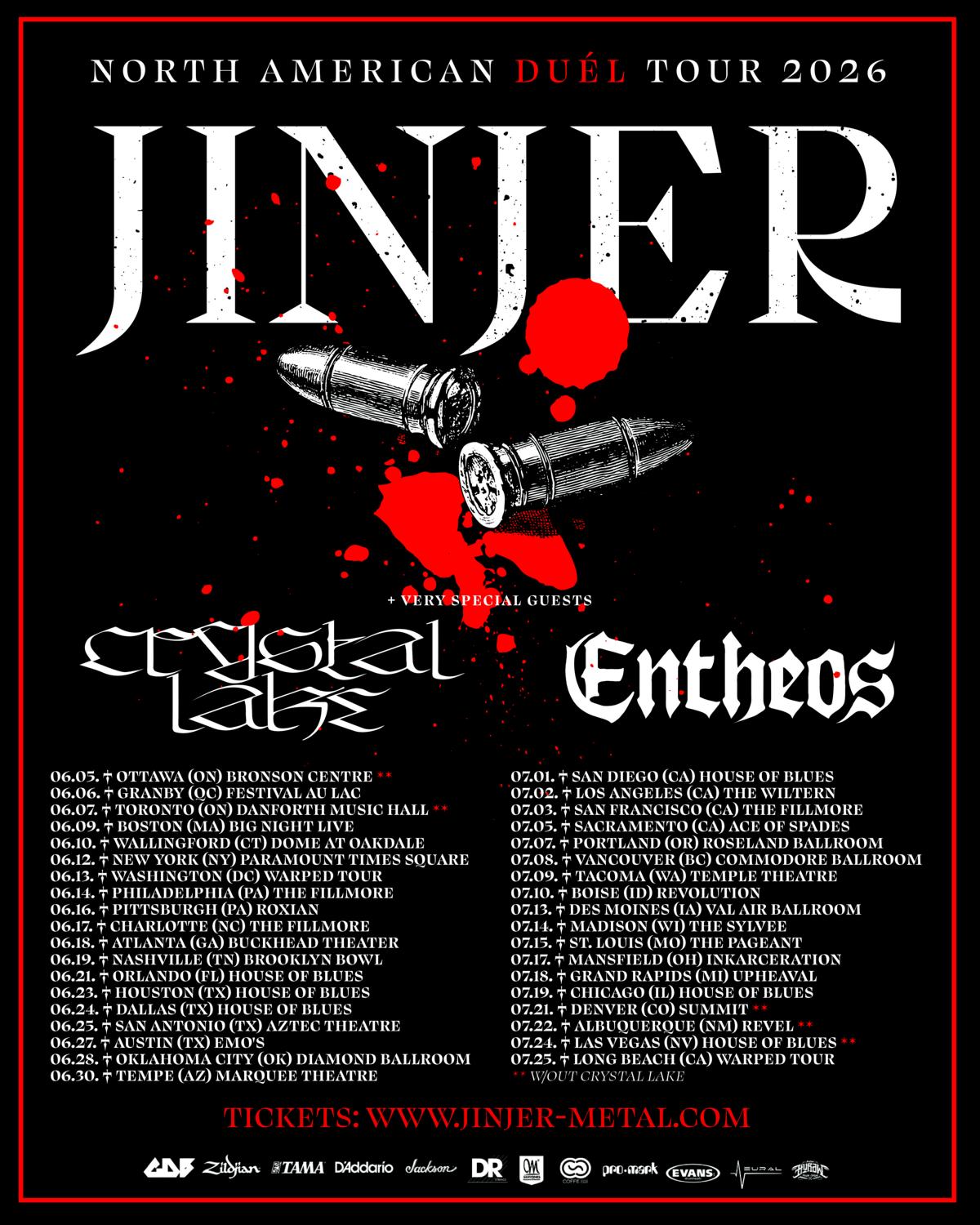 Jinjer North American Tour 2026