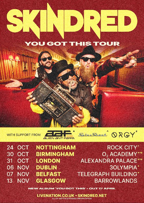 Skindred UK Tour 2026