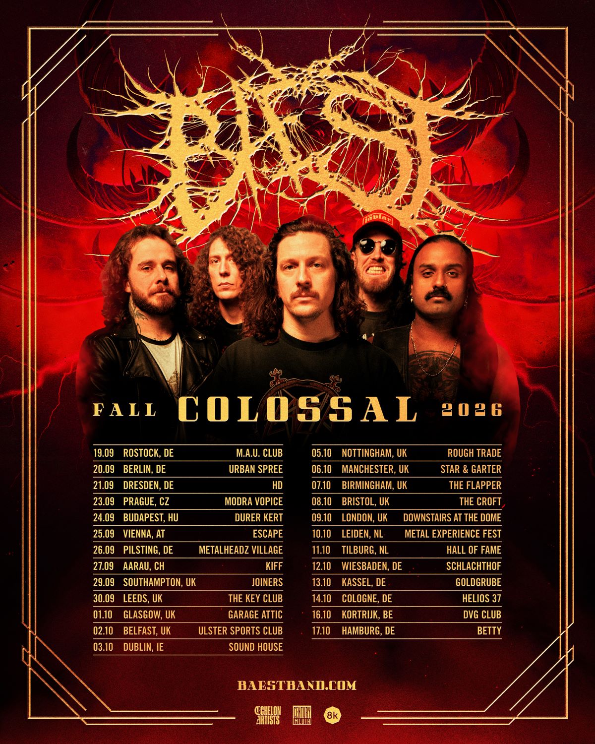 Baest European Tour 2026