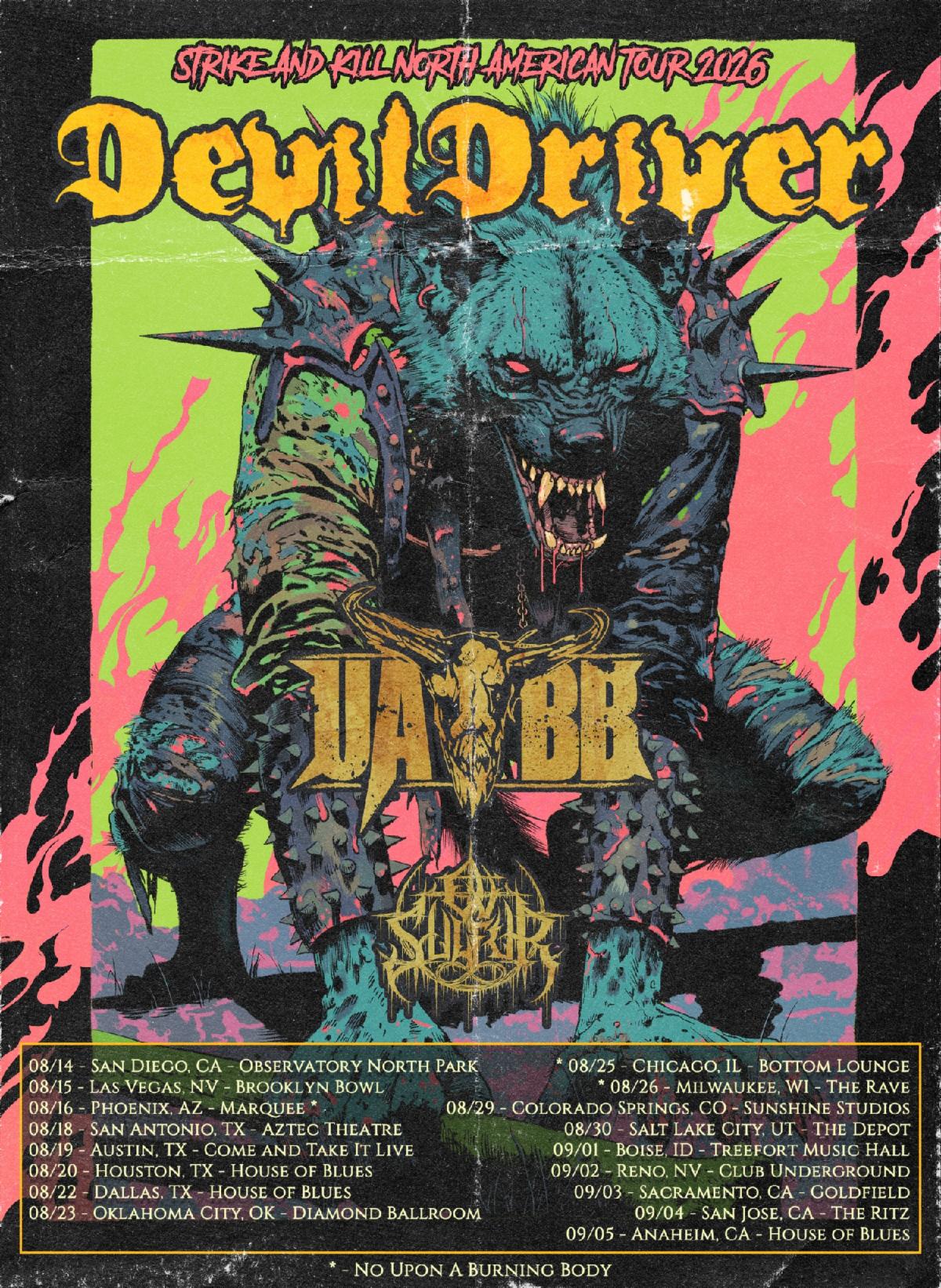 DevilDriver US Tour 2026