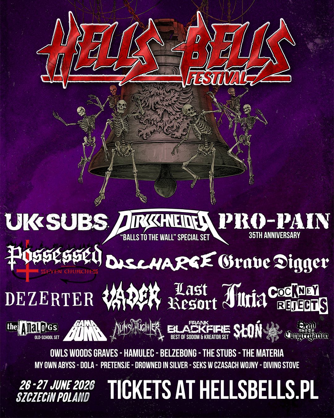 Hells Bells Festival 2026 - Final lineup