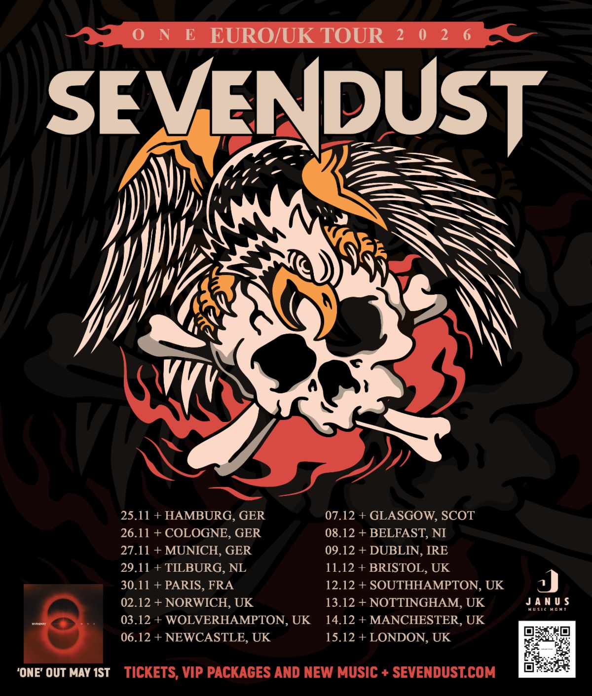 Sevendust announce European tour