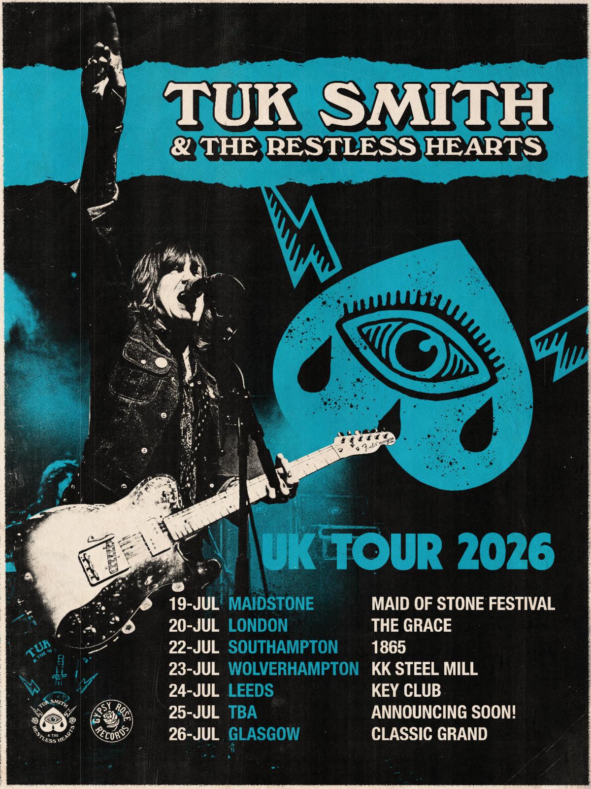 Tuk Smith & The Restless Hearts UK Tour 2026