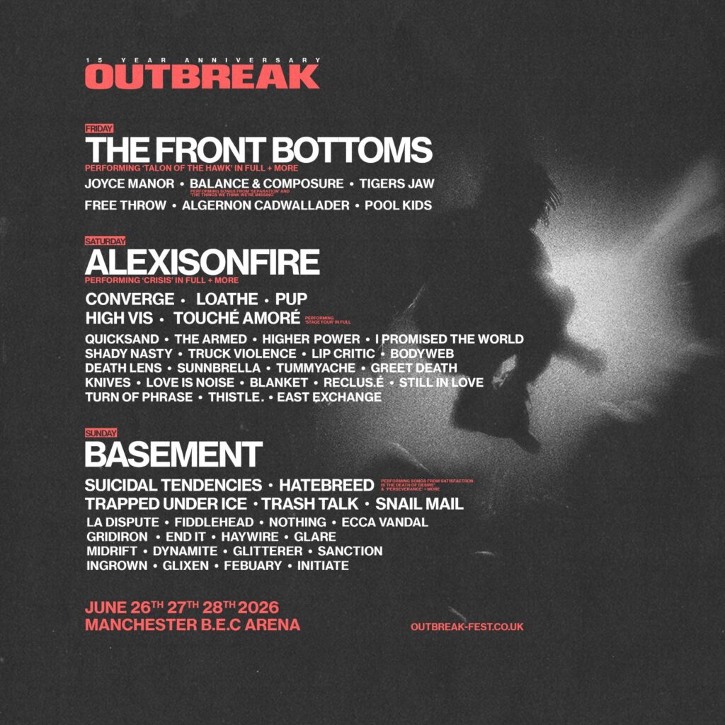 Outbreak Fest 2026 - Manchester - Final lineup