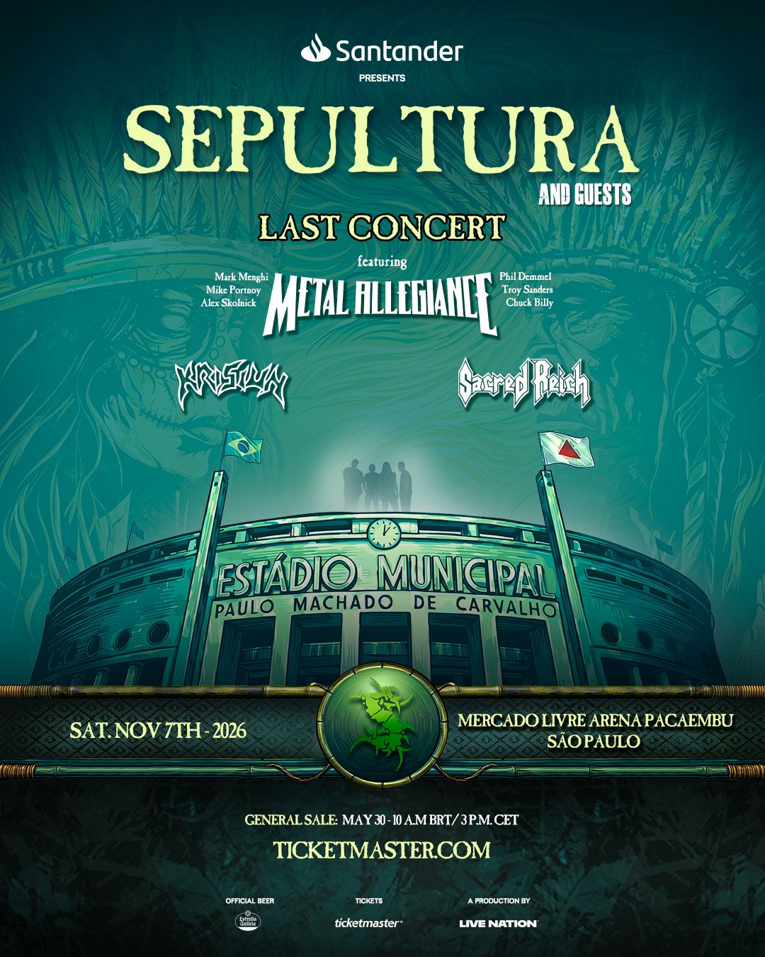 Sepultura final career show São Paulo Brazil 2026