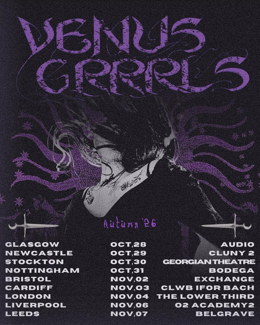 VENUS GRRRLS UK Tour 2026