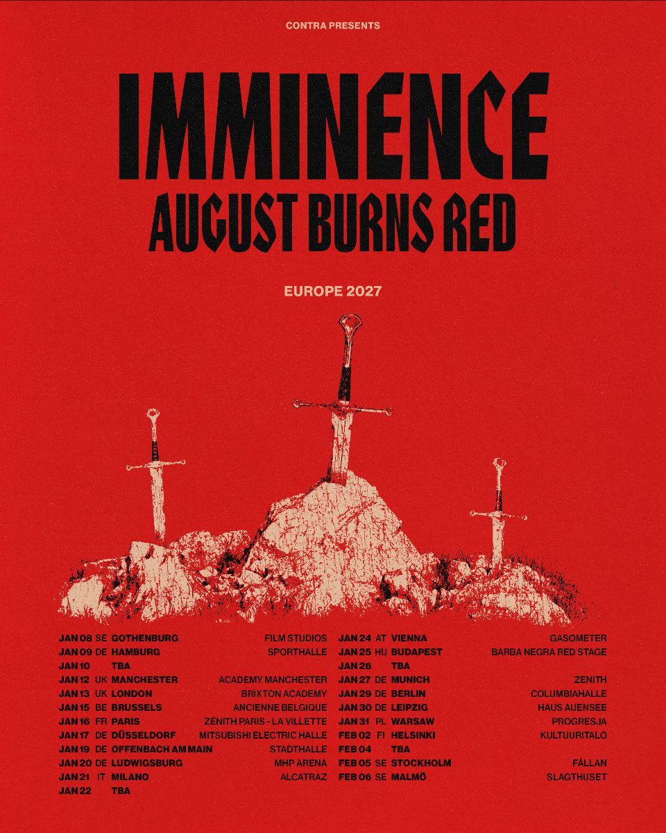 August Burns Red European Tour 2027