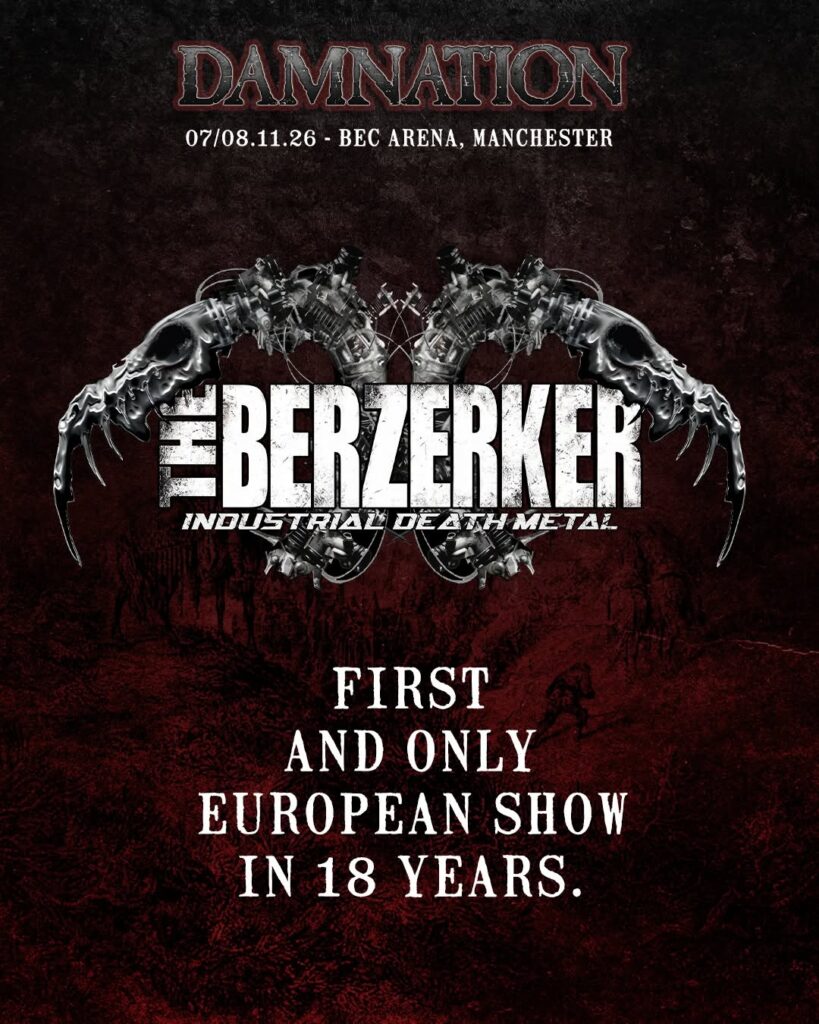Damnation Festival 2026 - Announcement The Berzerker